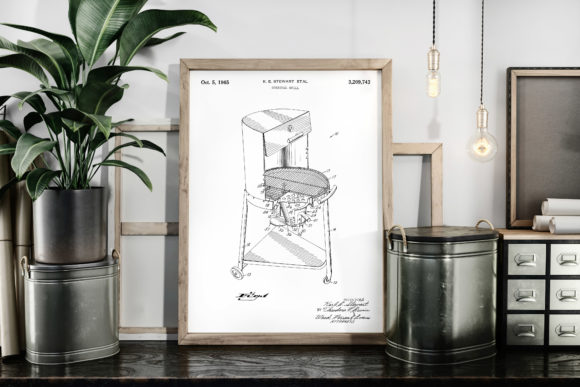 Download Charcoal Grill 1965 Patent Art Poster - 1965 Collection