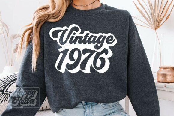 Download Retro Vintage 1976 50th Birthday SVG PNG - Premium Bundle