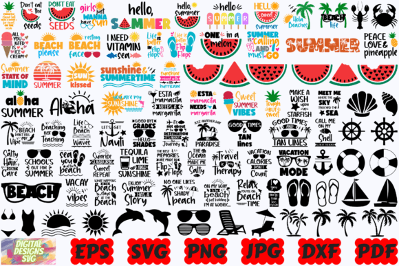 Download Summer SVG | Beach SVG | Summer Cut File - Summer cut file Collection