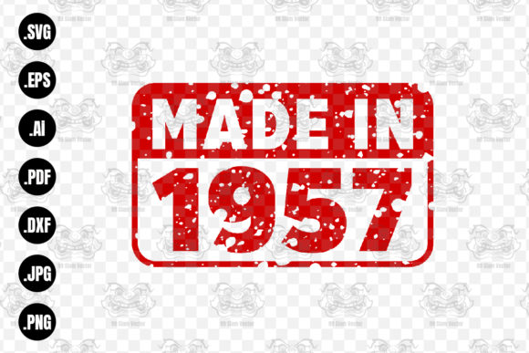 Download Made in 1957 Rubber Texture Stamp&nbsp;&nbsp; - 1957 Collection