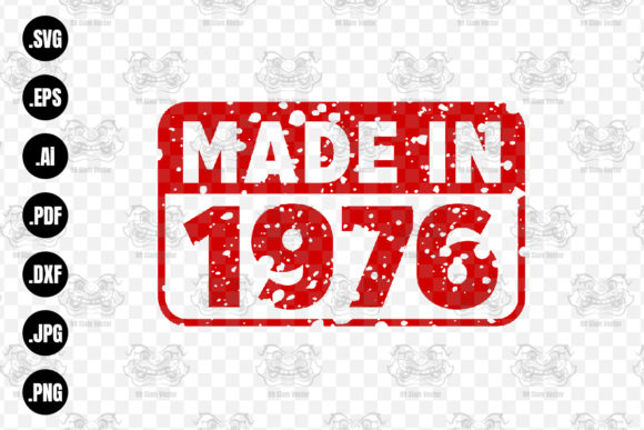 Download Made in 1976 Rubber Texture Stamp&nbsp;&nbsp; - 1976 Collection