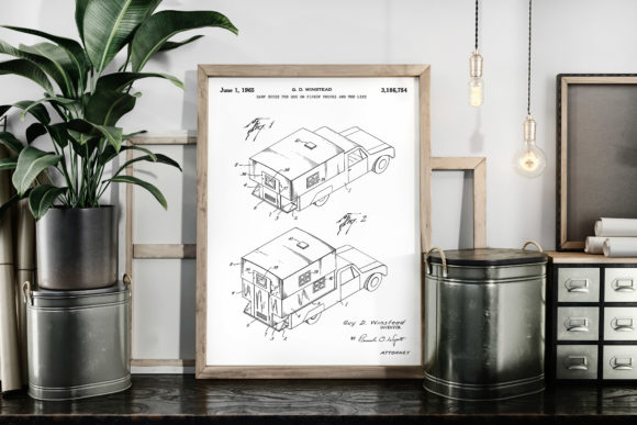 Download Camp House for Pickup Trucks 1965 Patent - 1965 Collection